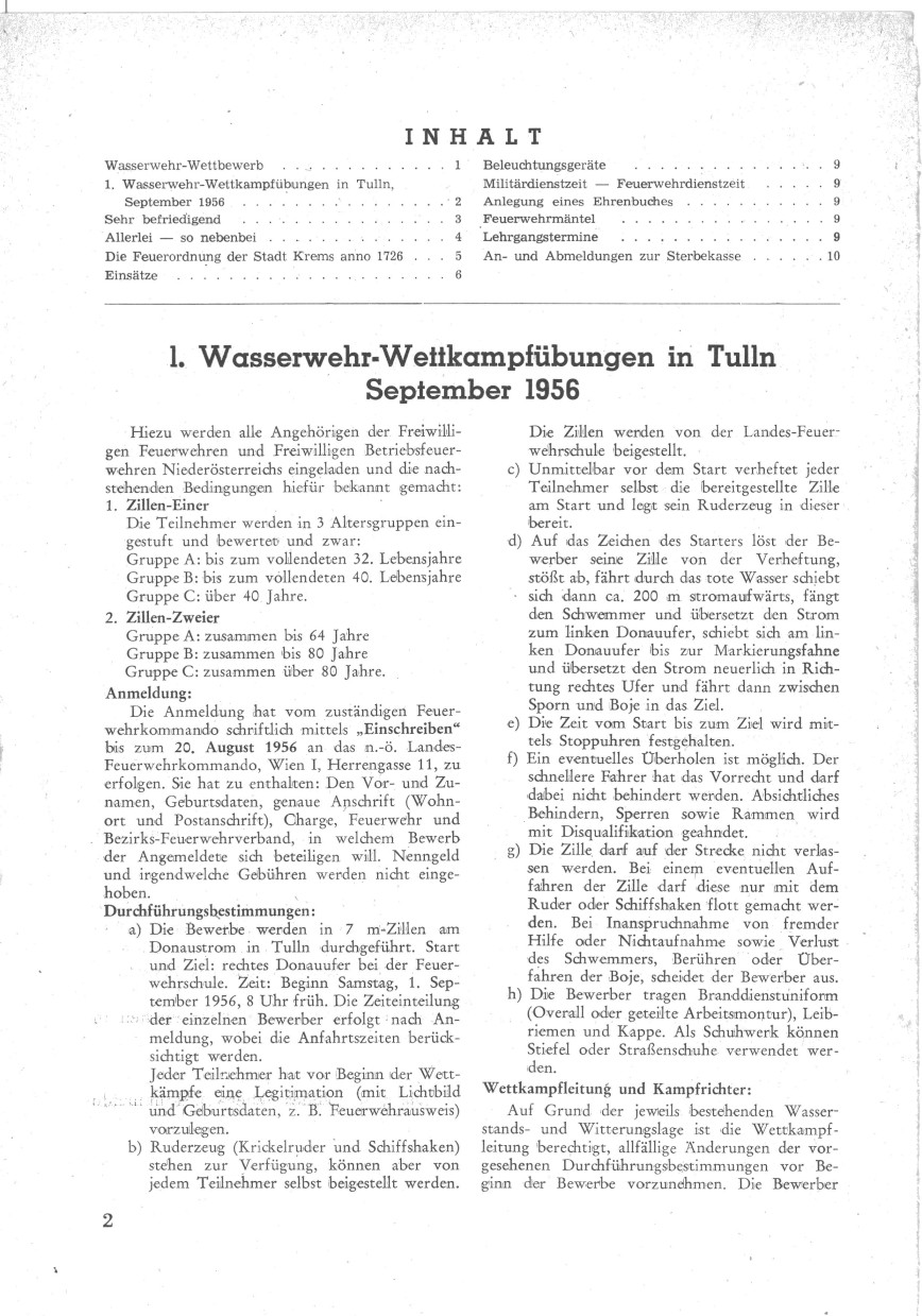1956 08 S 2 1. Wasserbewerb
