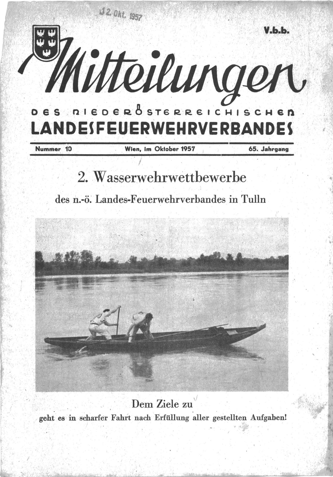 1957 10 S 1 2. Wasserbewerb